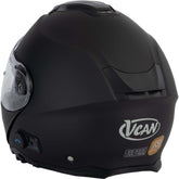 Vcan H272 Flip Up Motorcycle Helmet - Matt Black